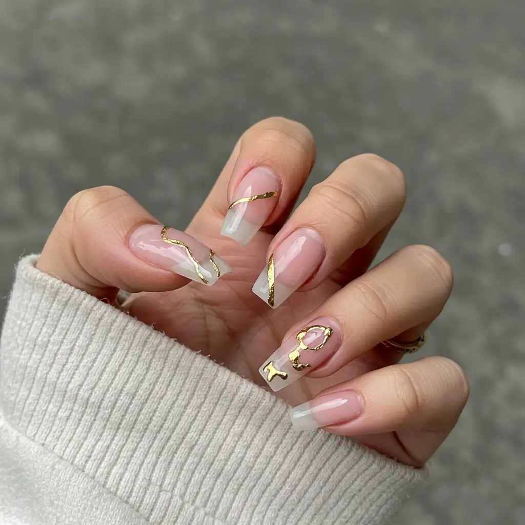 Acrylic Crystal Clear Nails Image
