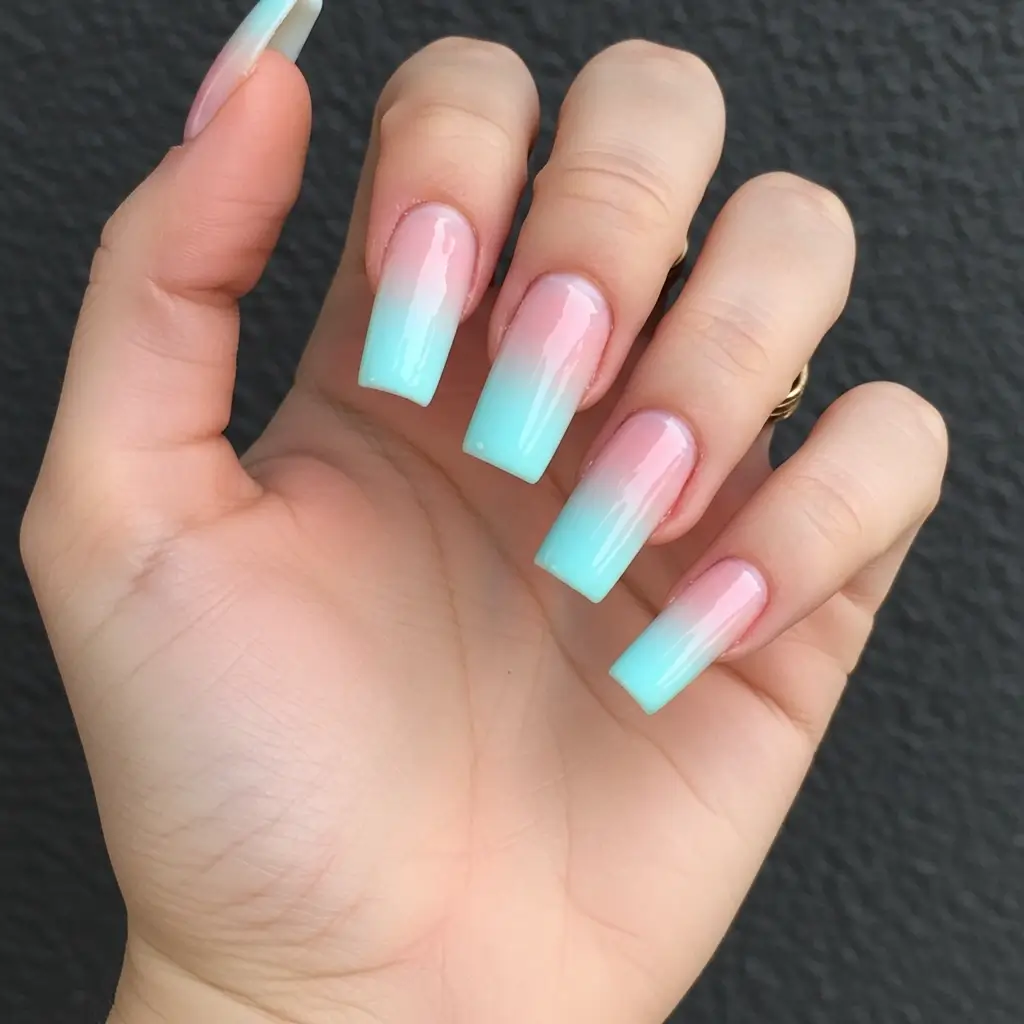 Acrylic Ombre Gradient Image