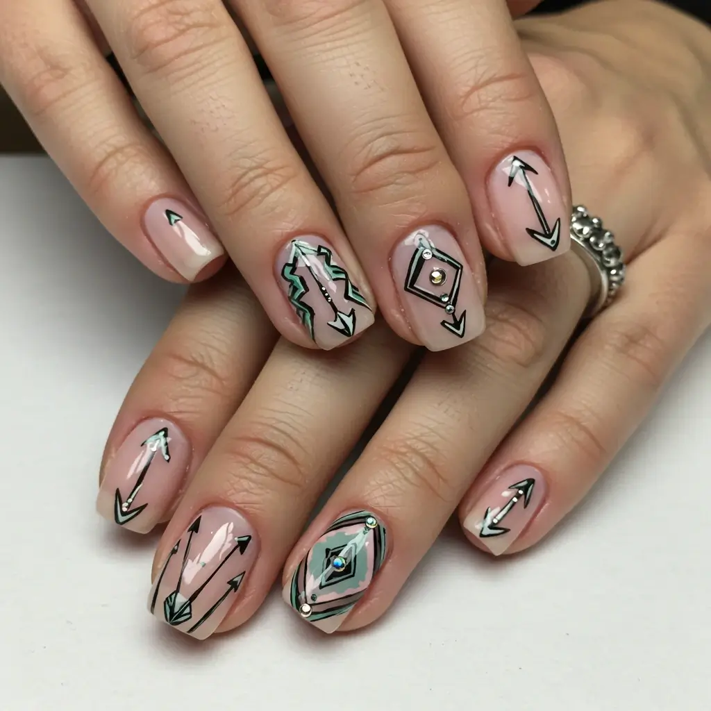 Arrow Art Nails Image