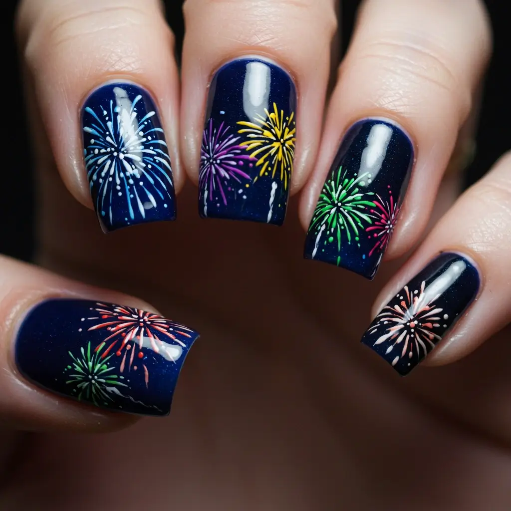 Fireworks-Inspired Nails  Image