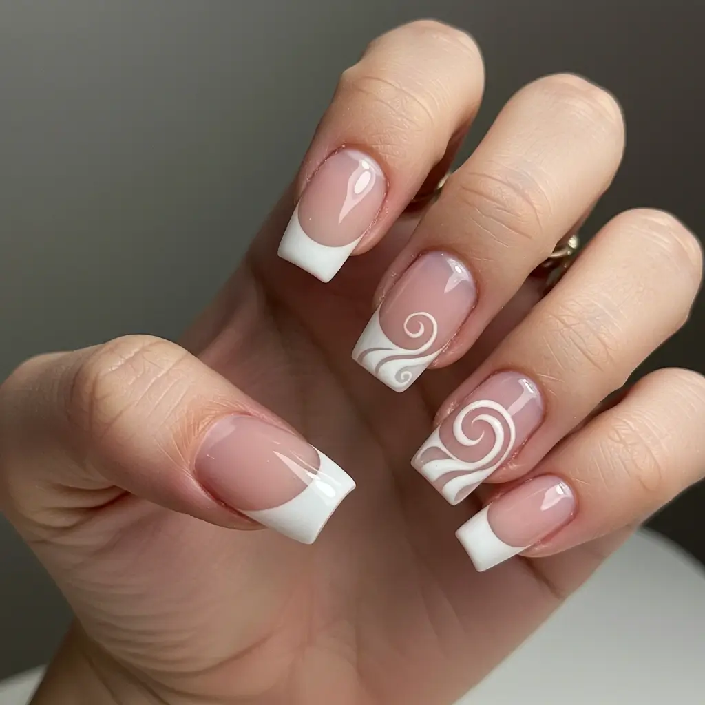  French Tip Swirls Image