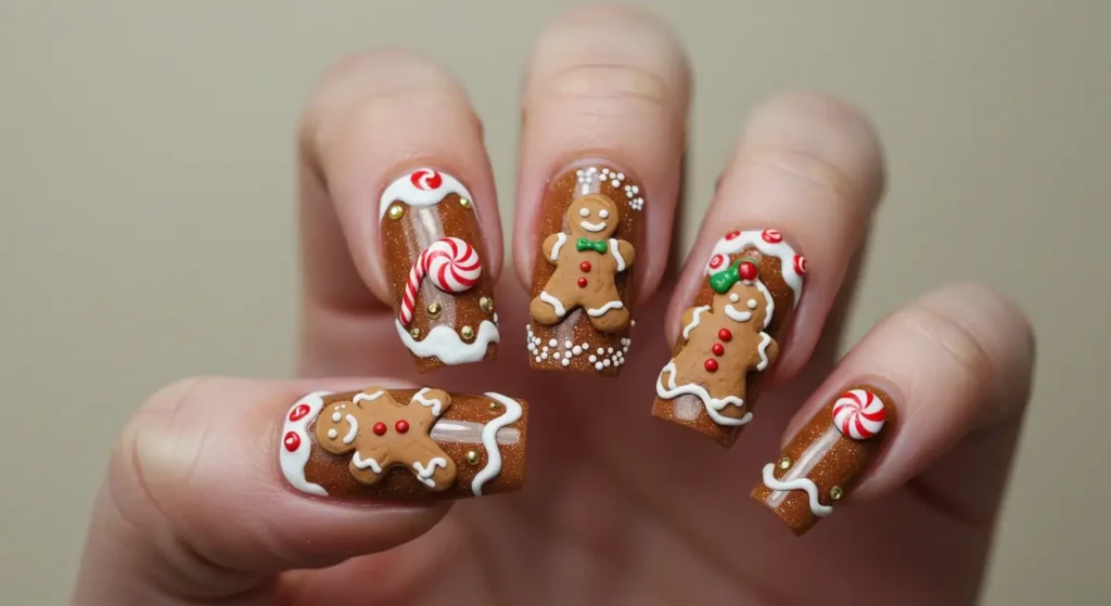 Gingerbread Nails Image