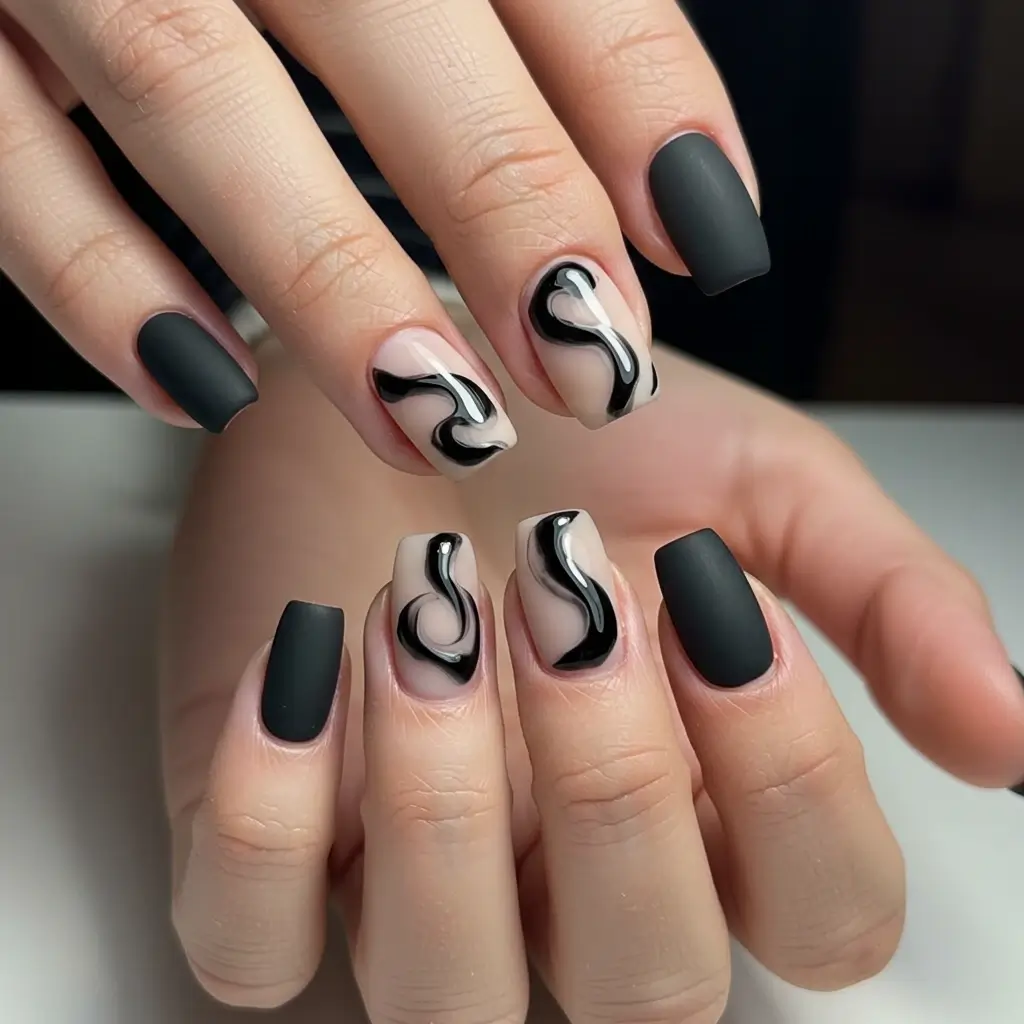  Matte & Glossy Swirls Image