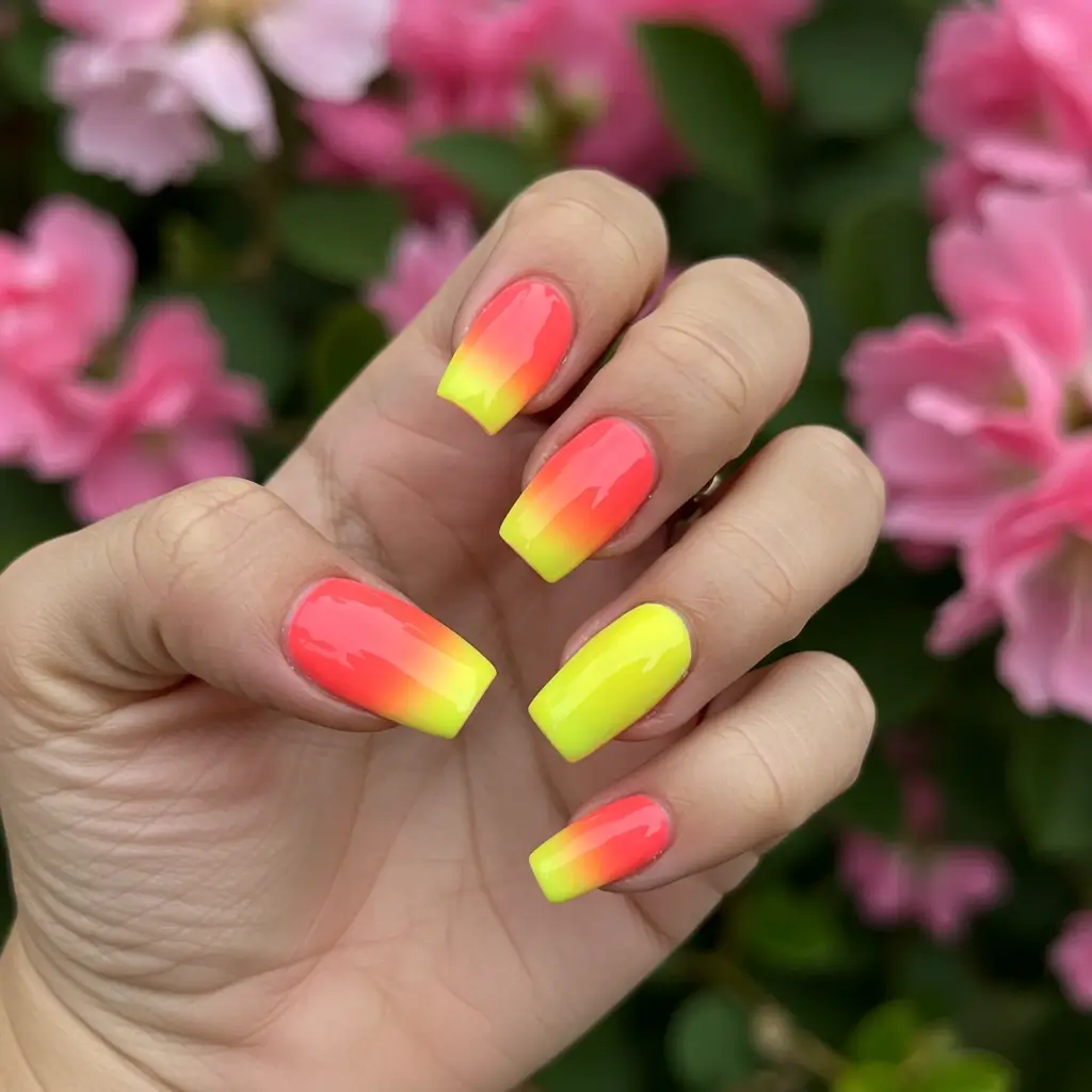 Ombré Birthday Nails Image