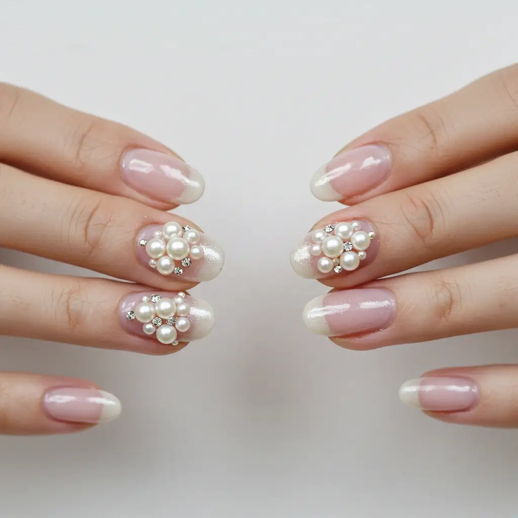 Pearl Accent Nails Image