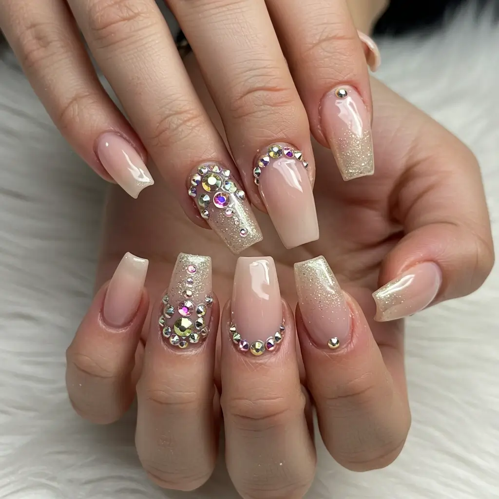 Rhinestone Luxe Nails Image