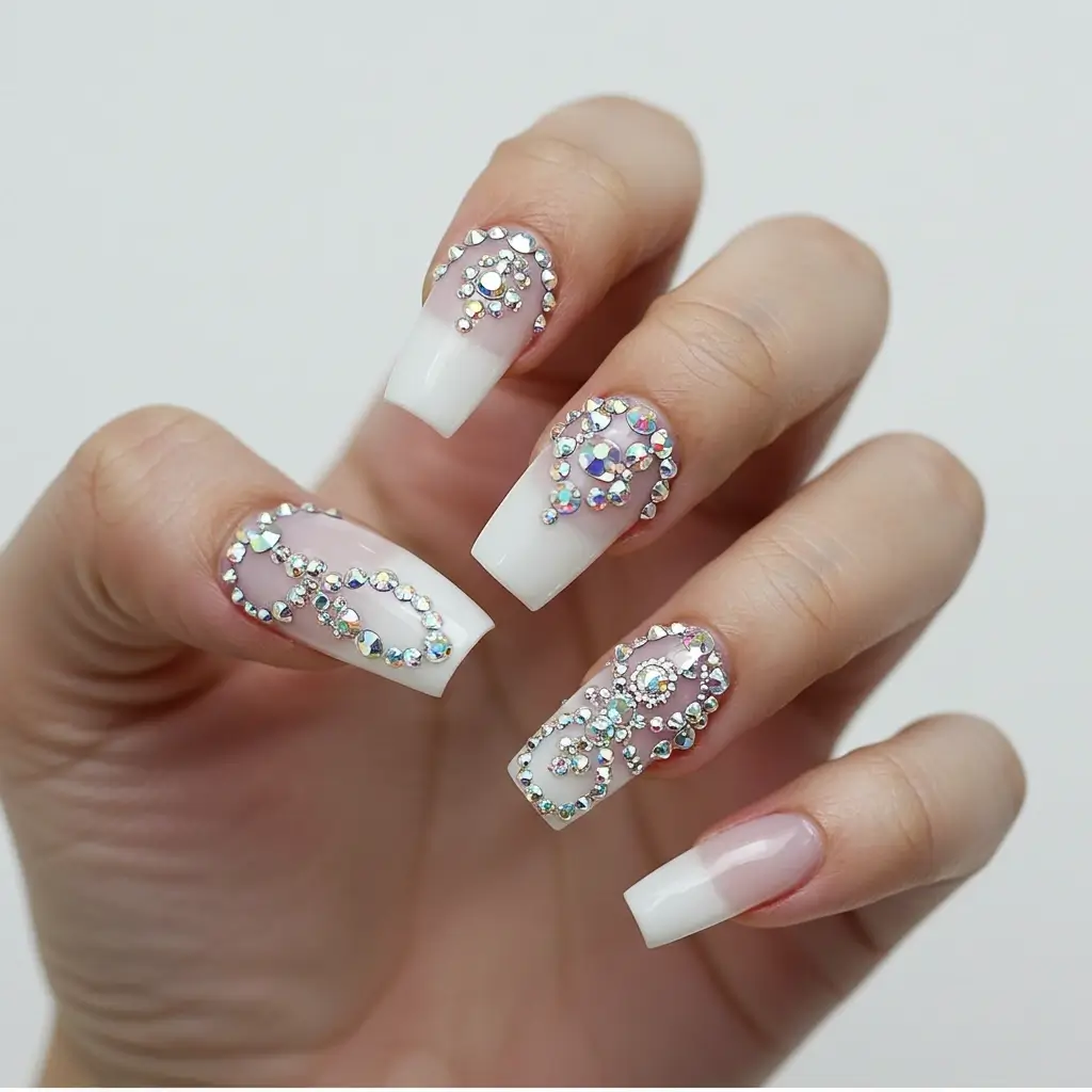 Rhinestone Nails Image