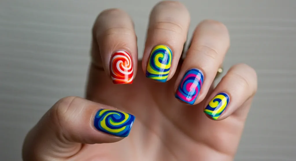 Swirl Nail Designs Image