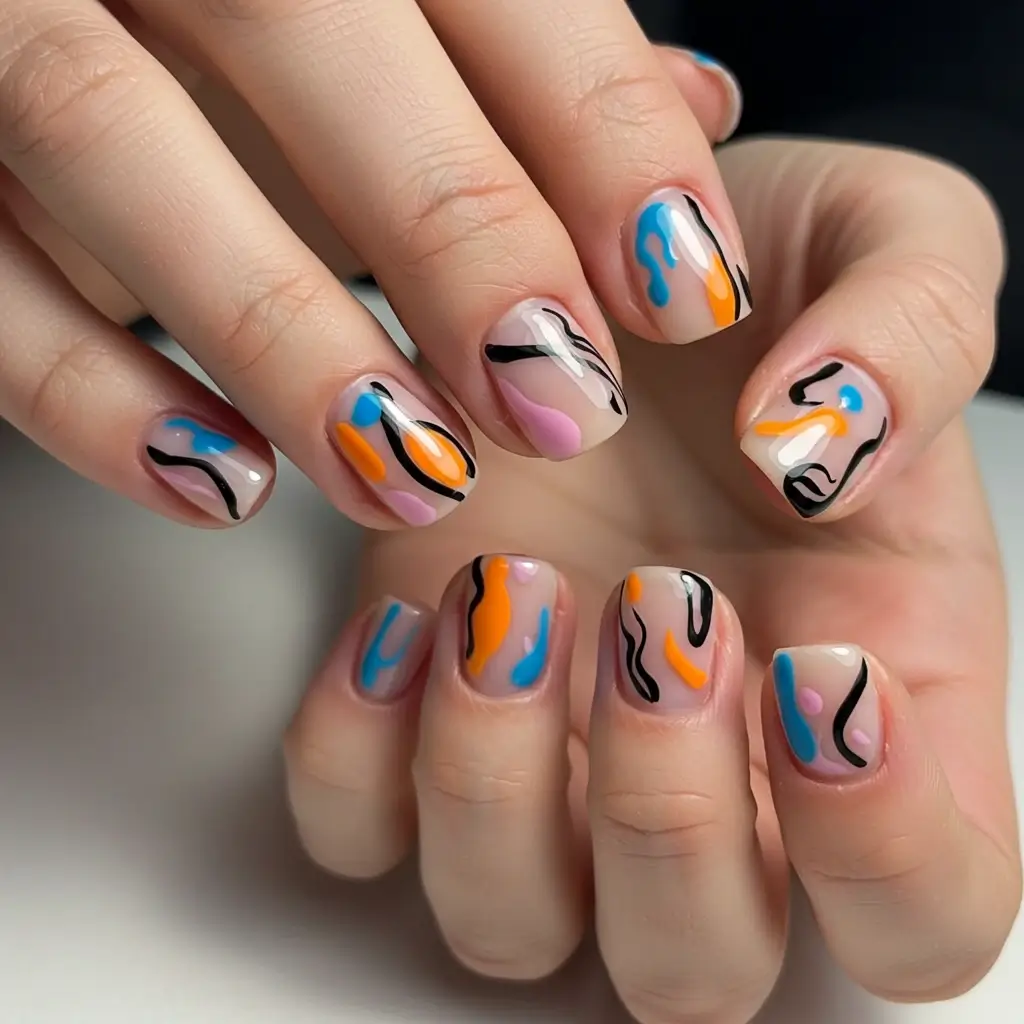 Abstract Art Nails Image