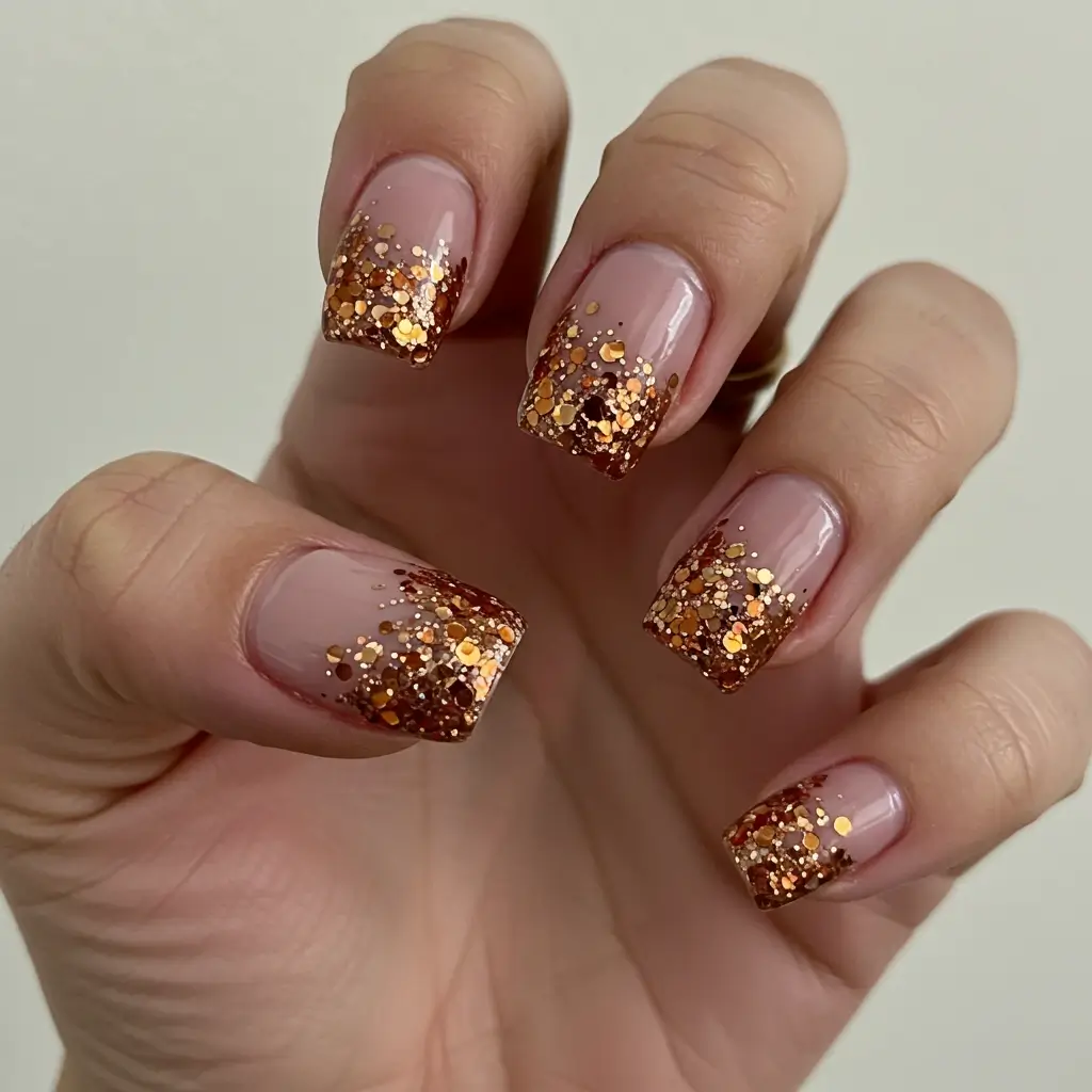 Amber Glitter Fade Image