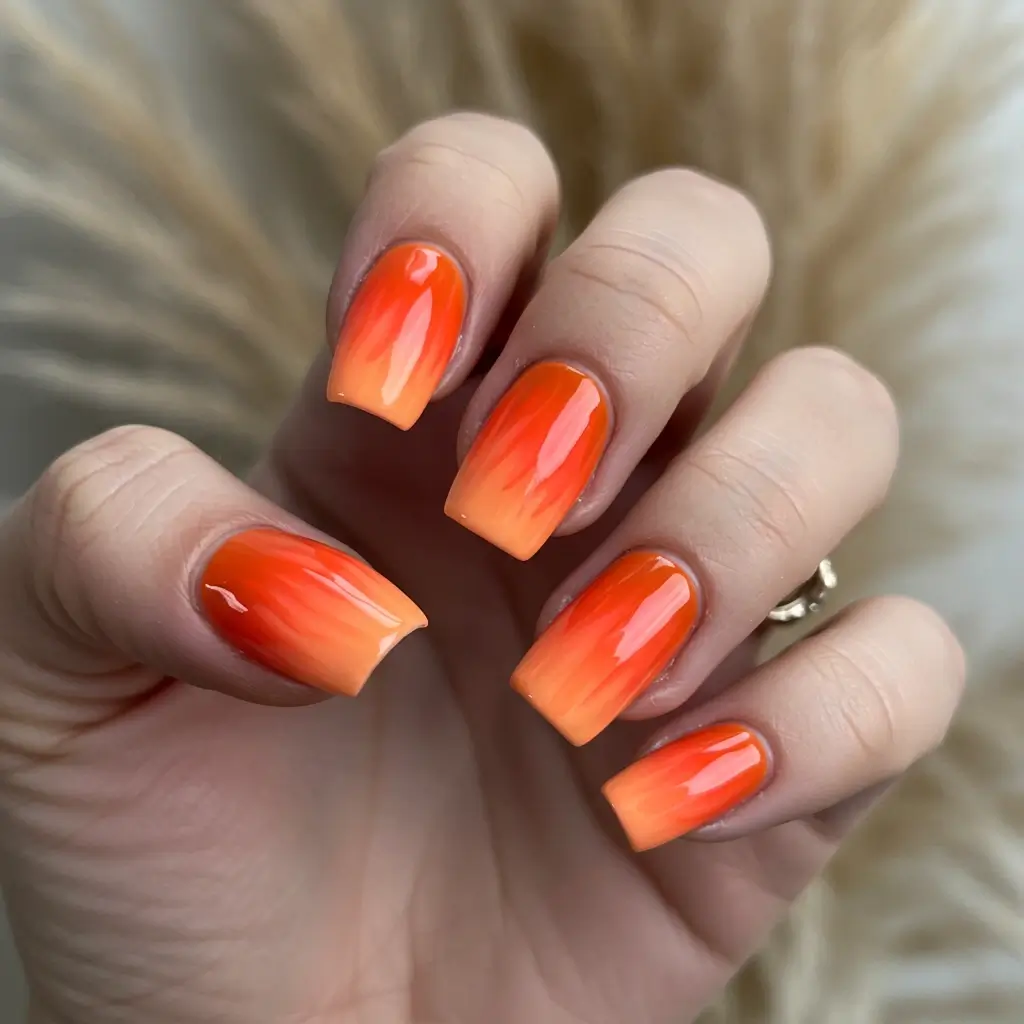 Burnt Orange Ombré Image