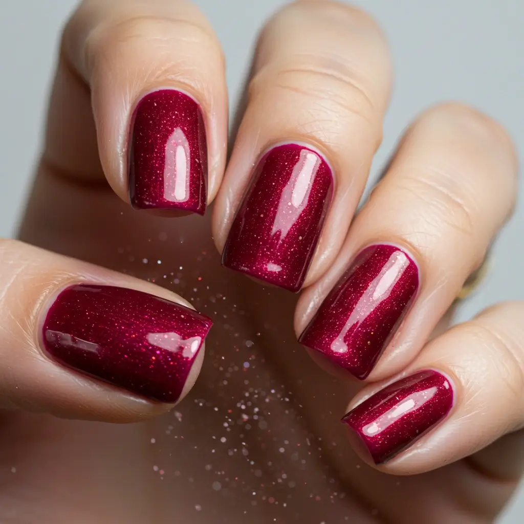 Glitter-Dusted Burgundy Image