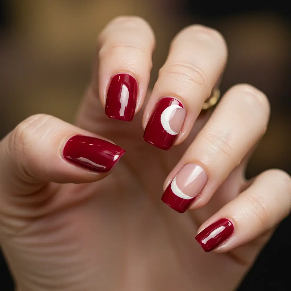 Half-Moon Manicure Image