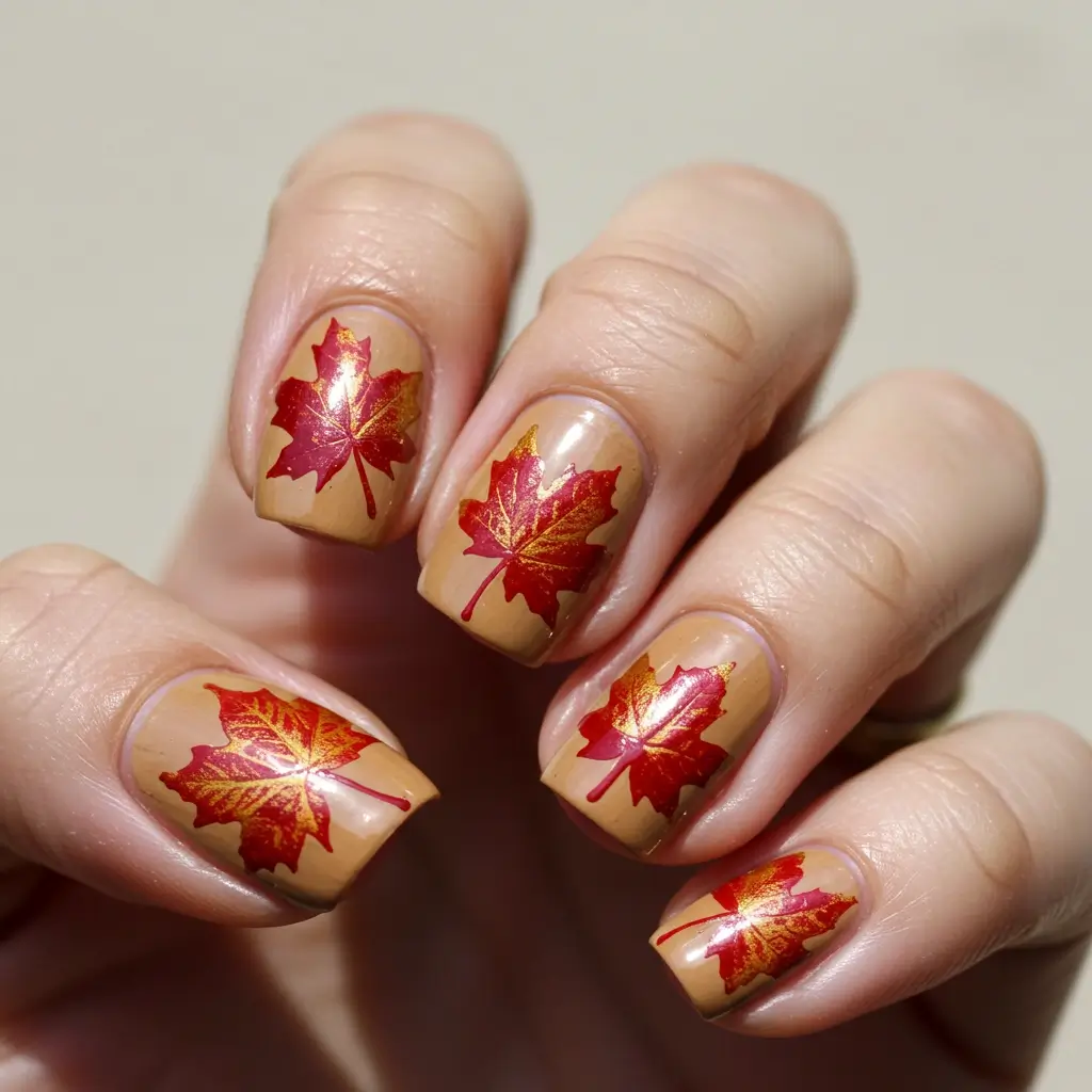 Maple Leaf Stamping Image