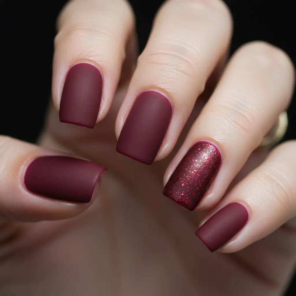 Matte Burgundy Statement Image