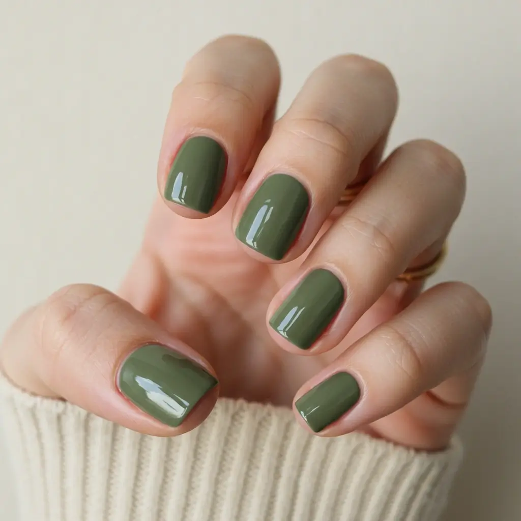 Olive Green Elegance Image