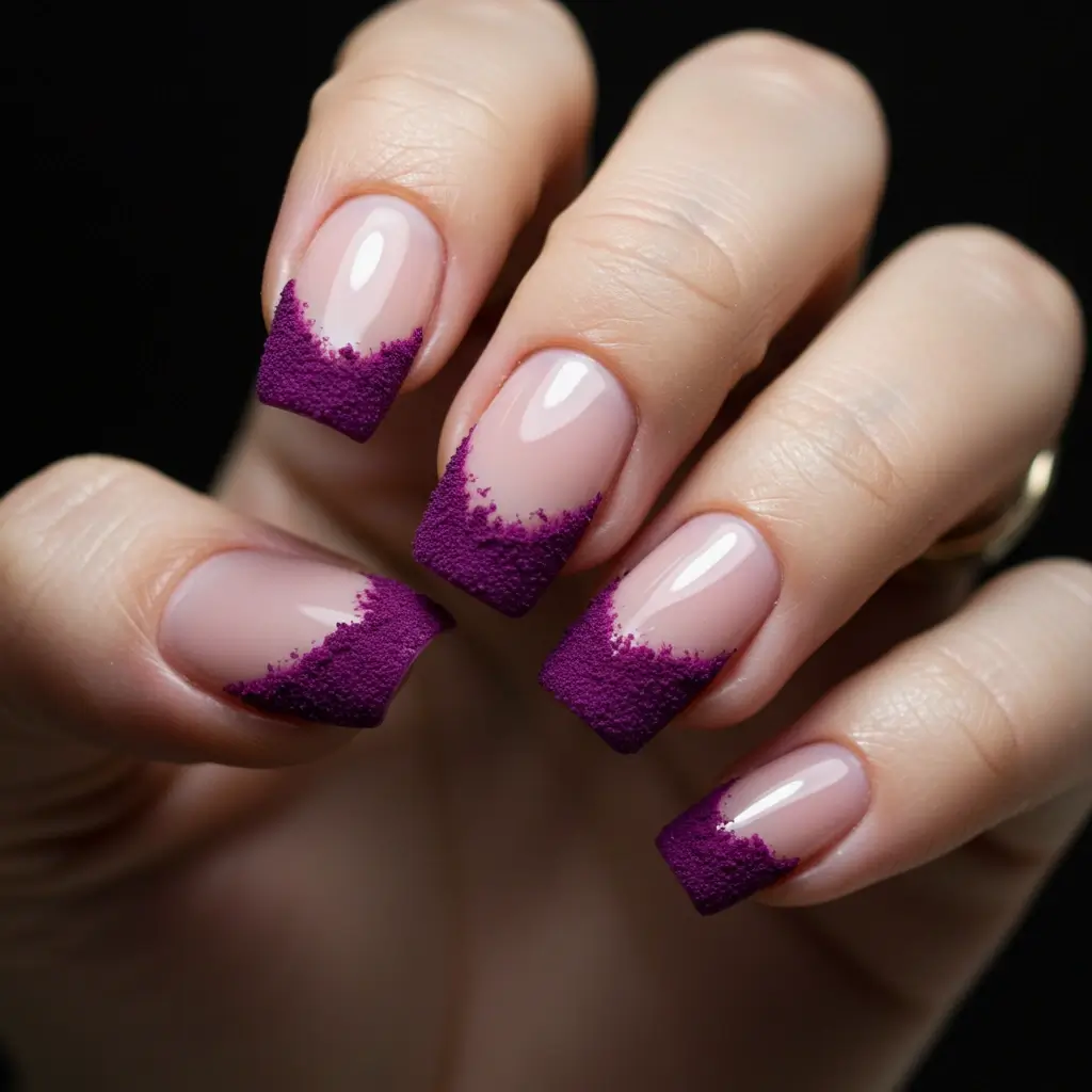 Plum Velvet Tips Image