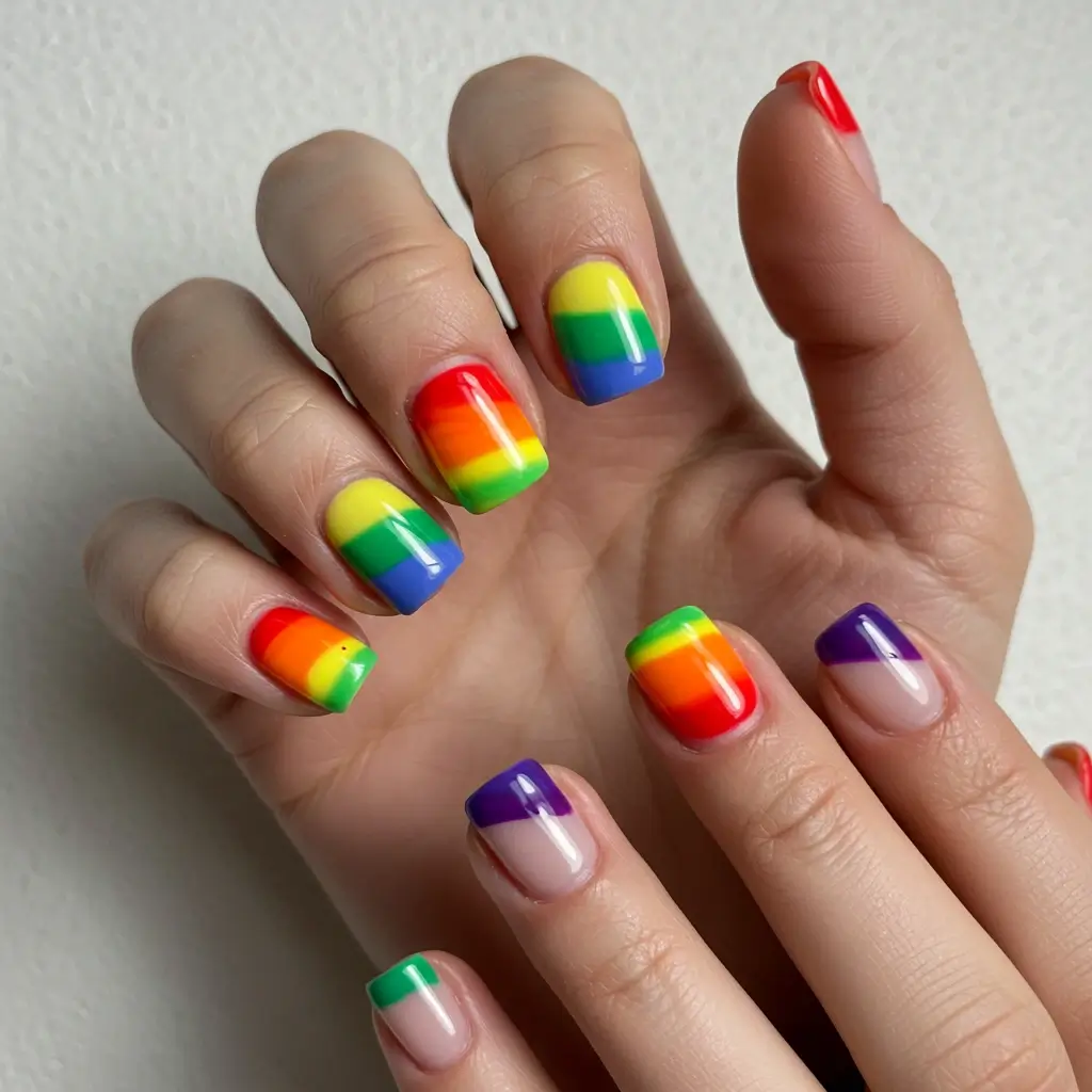 Rainbow Nails Image