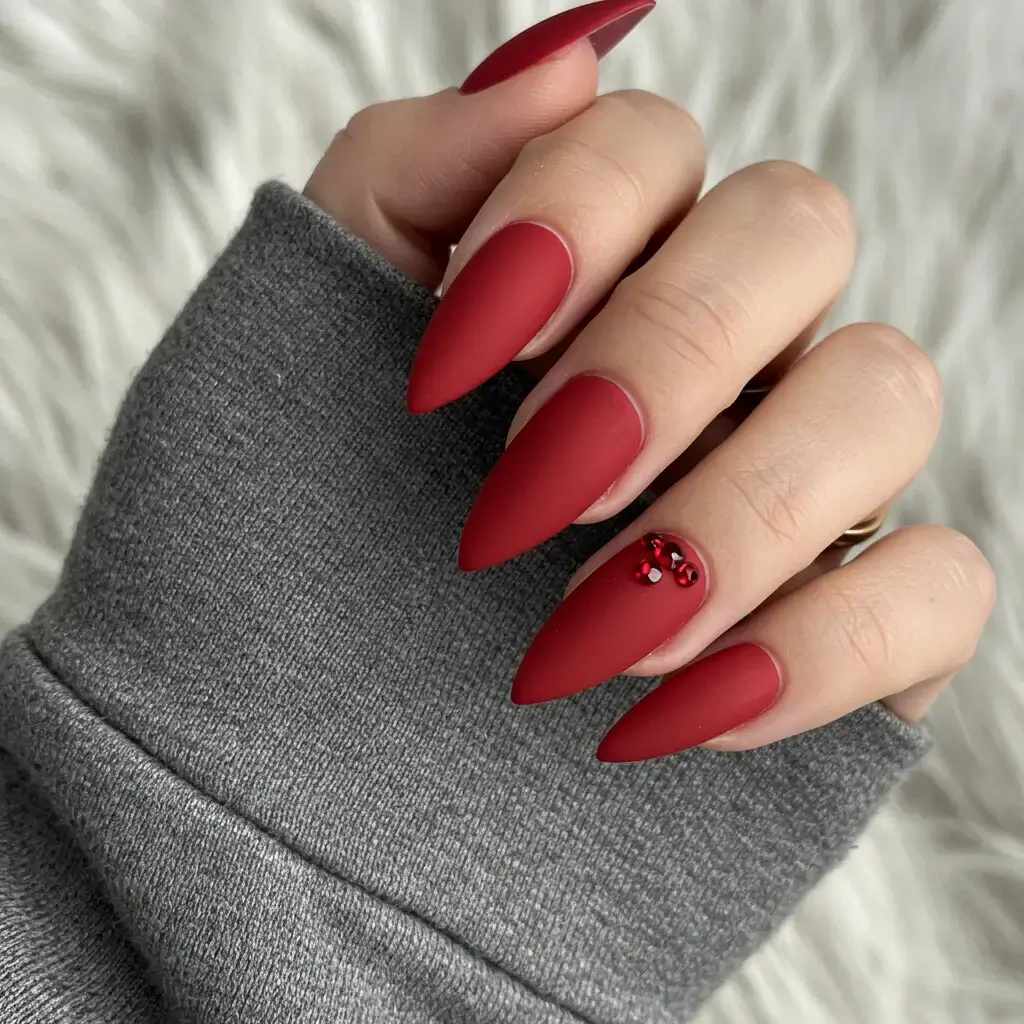 Red Stiletto Nails Image