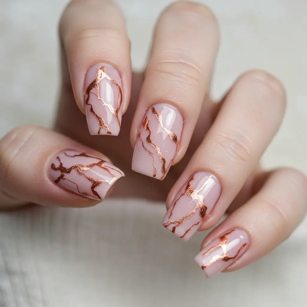 Rose Gold Marble Image