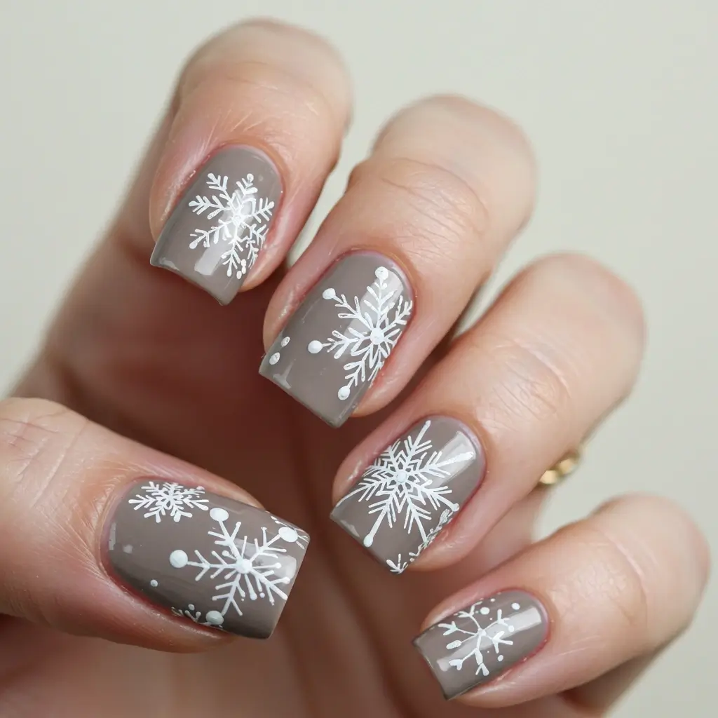 Snowflake Stamping Image