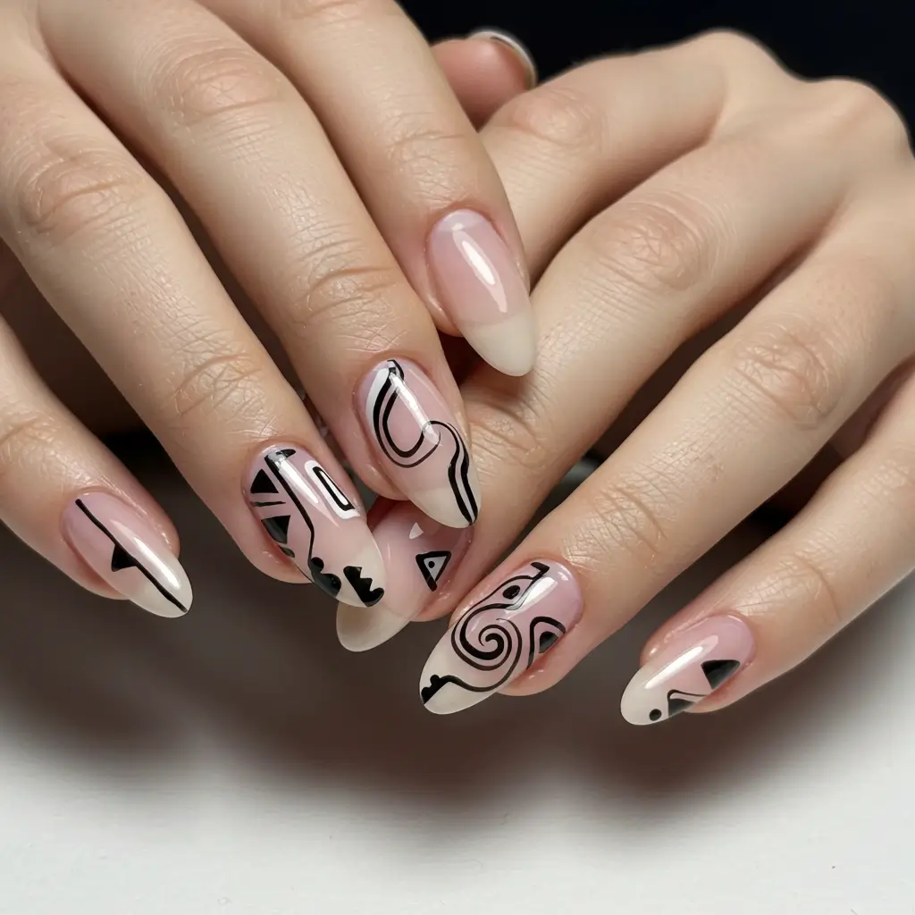 Abstract Nail Art Image