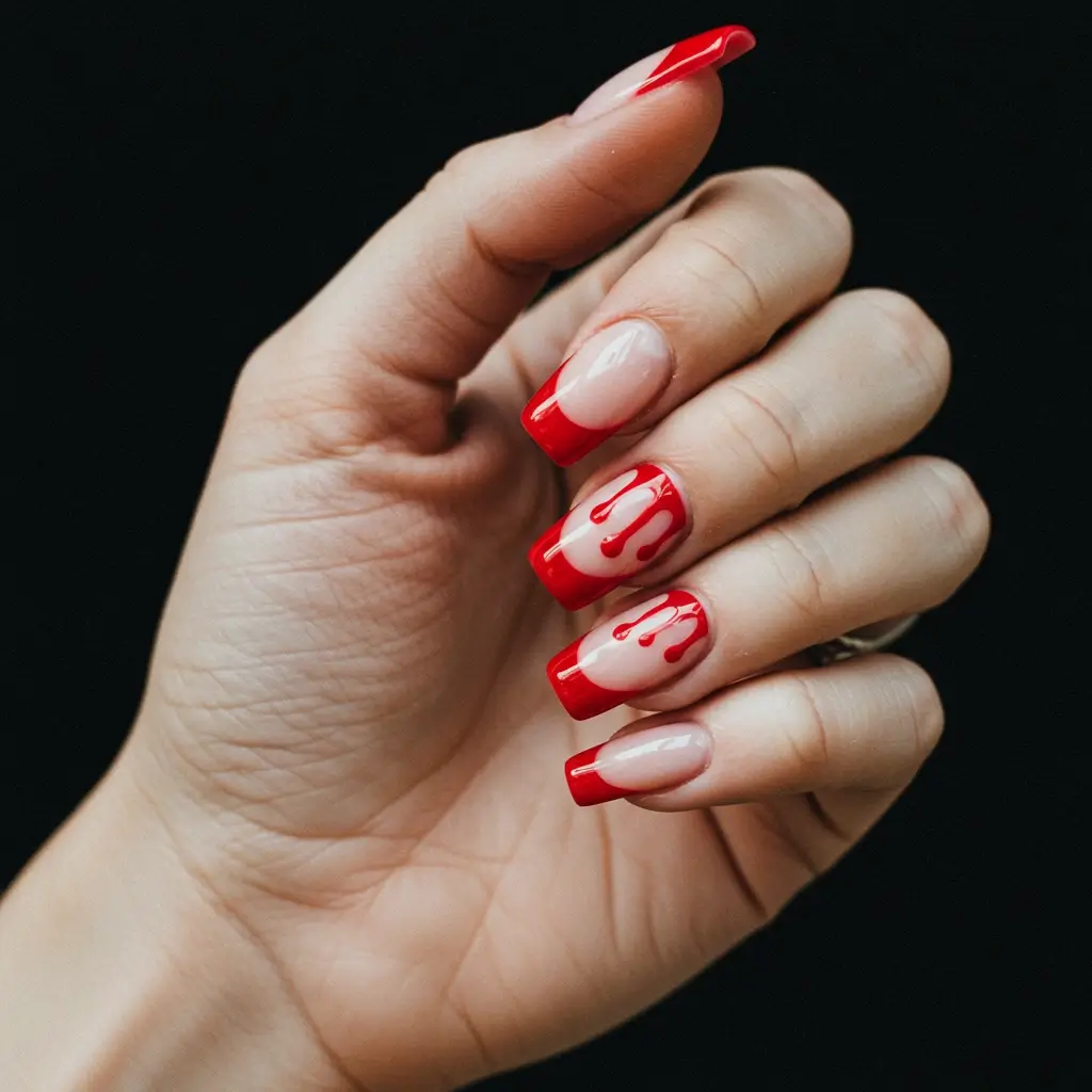Bloody French Tips Image