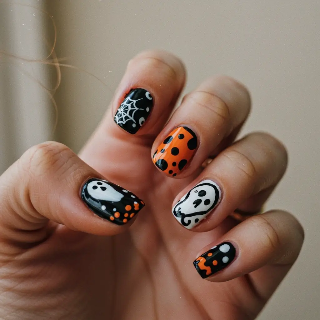 Halloween Mix-and-Match Nails Image