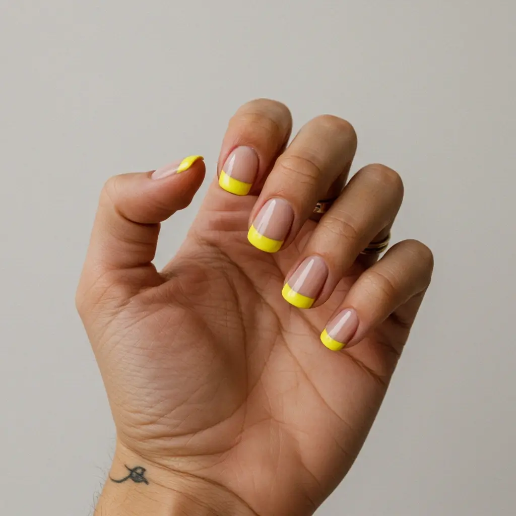Lemon Yellow Nails Image