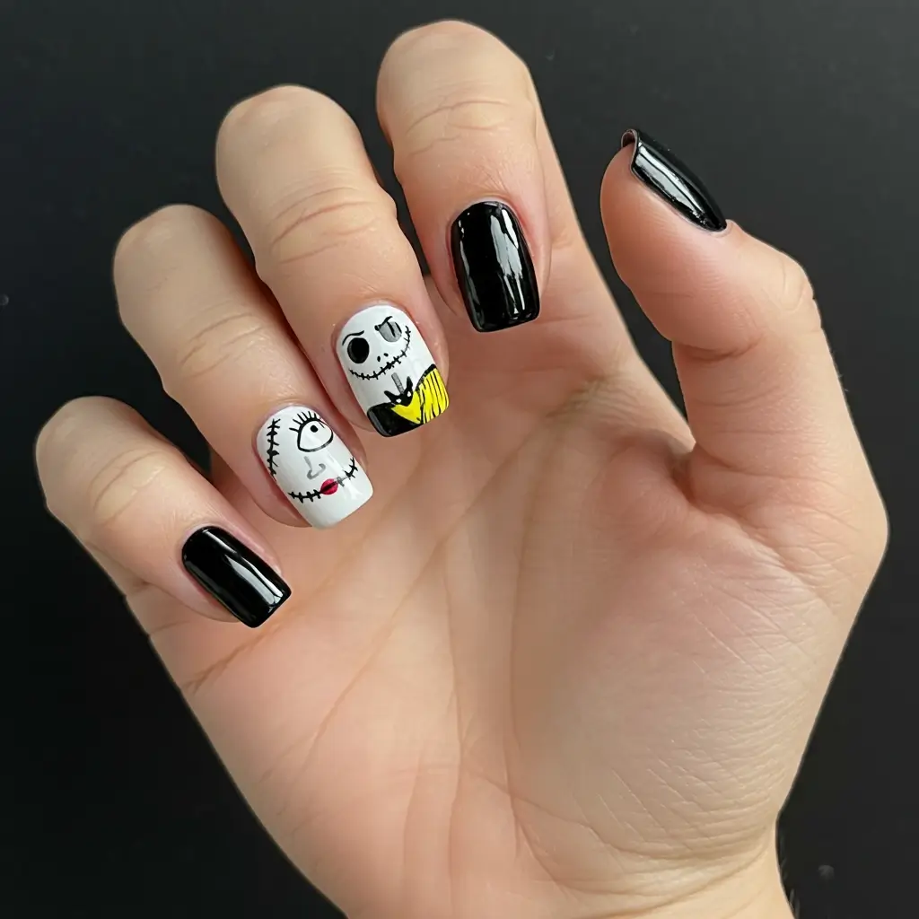Nightmare Before Christmas Nails Image