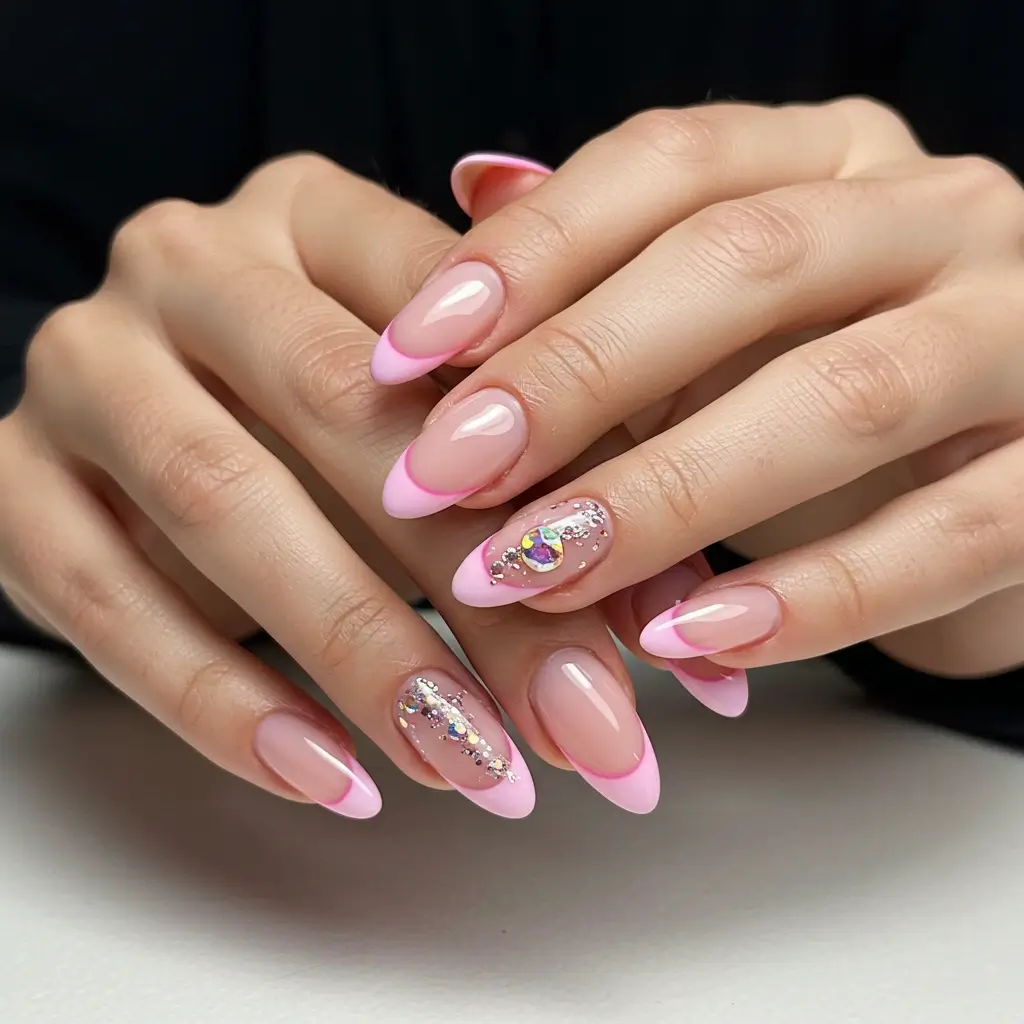 Pink French Manicure Image