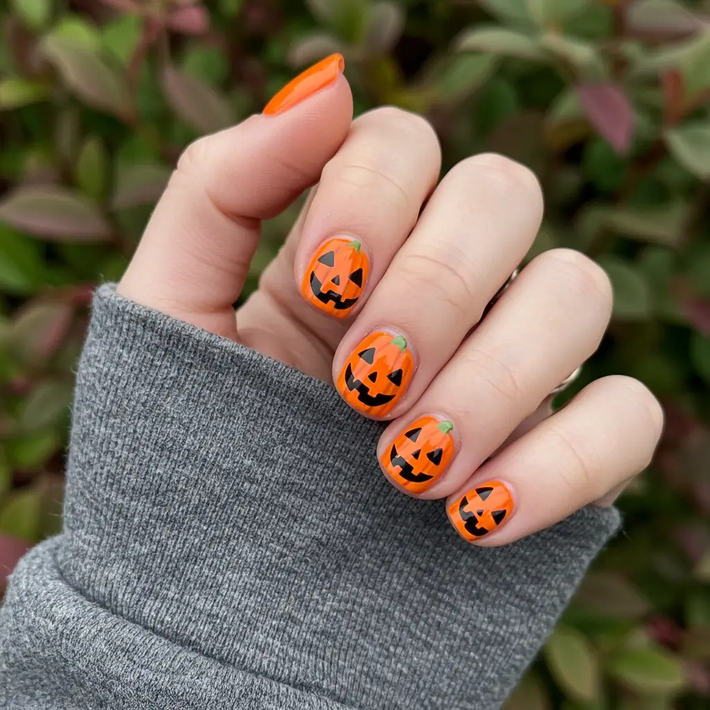 Pumpkin Ember Aura Nails Image