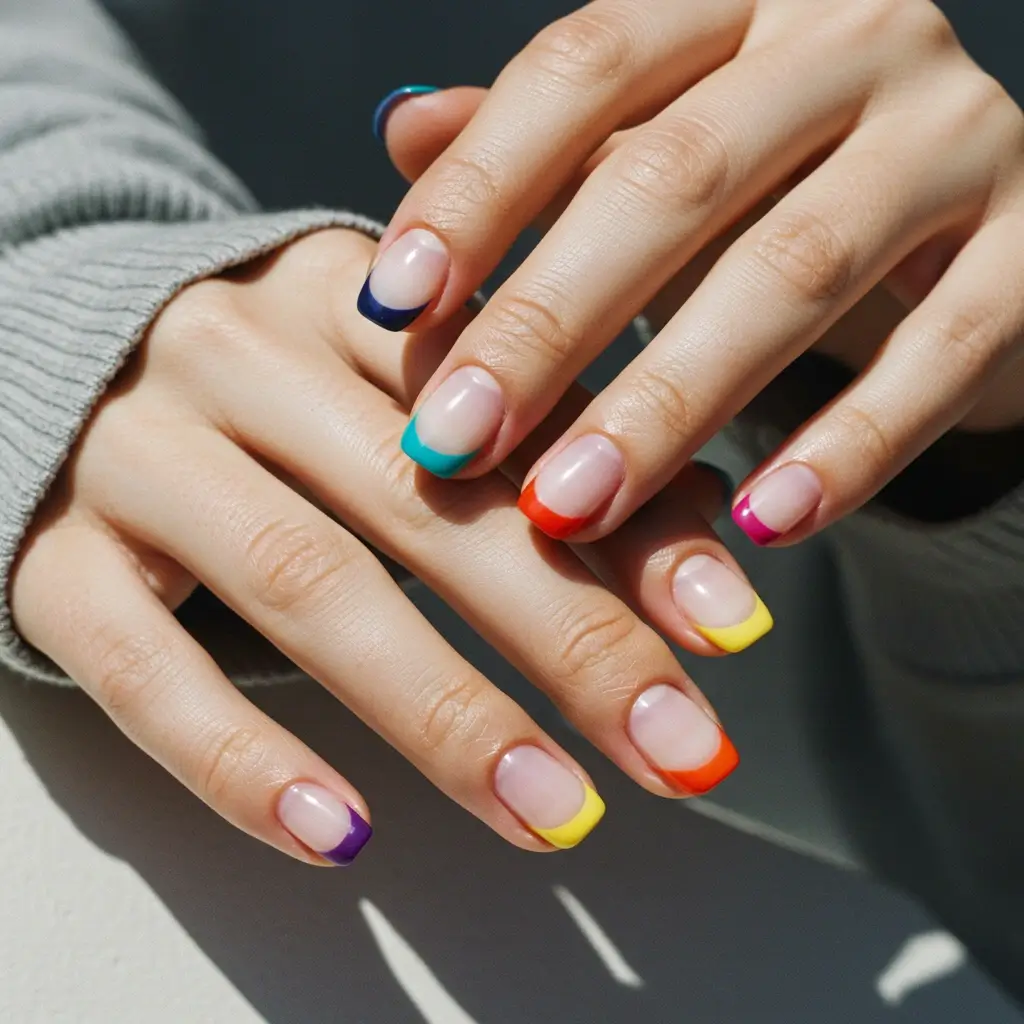 Rainbow Nails Image