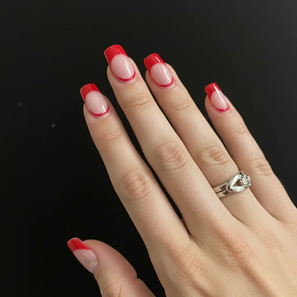 Red French Tip Image