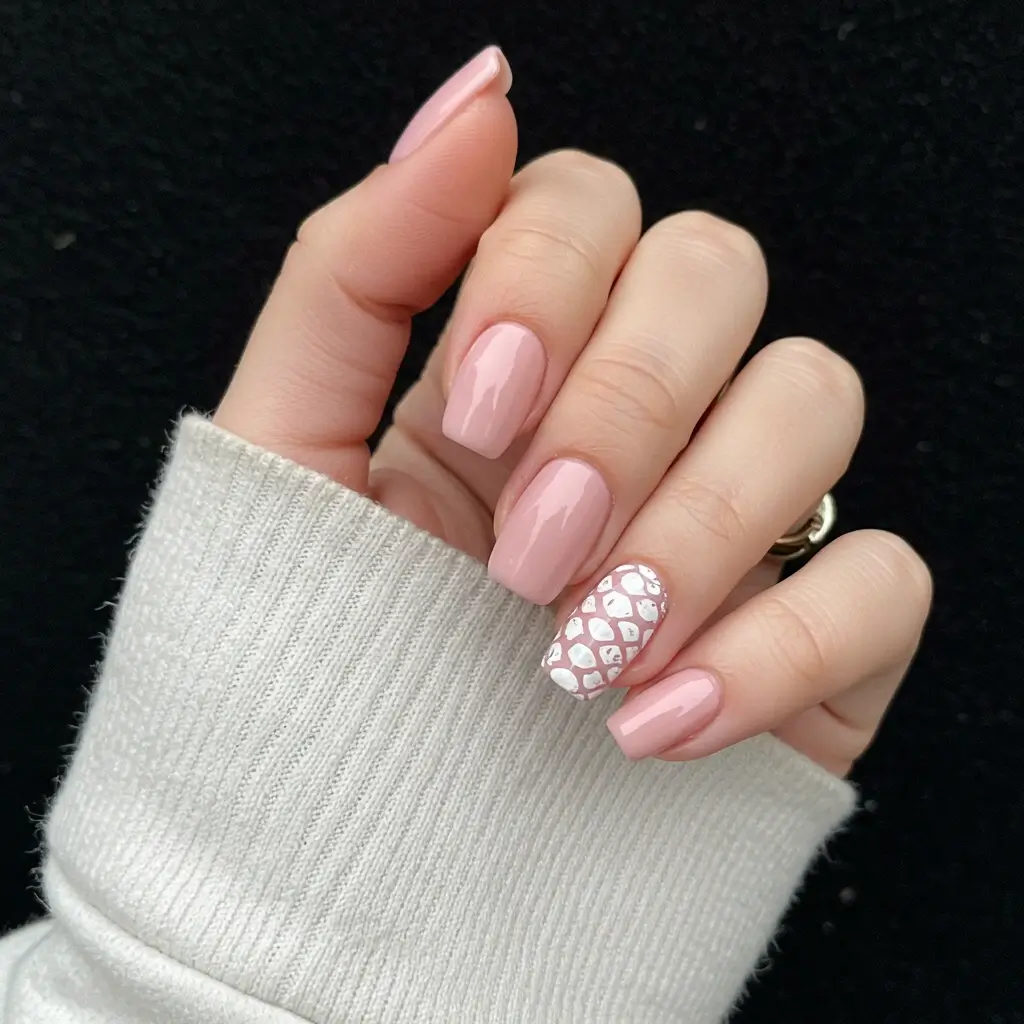 Snake Print Spring Nails Image