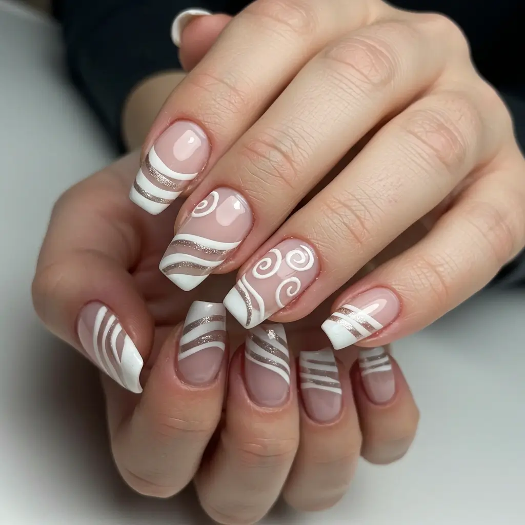 Stripes And Swirls Image