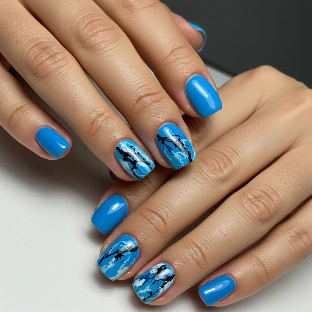 Blue Blobs Image