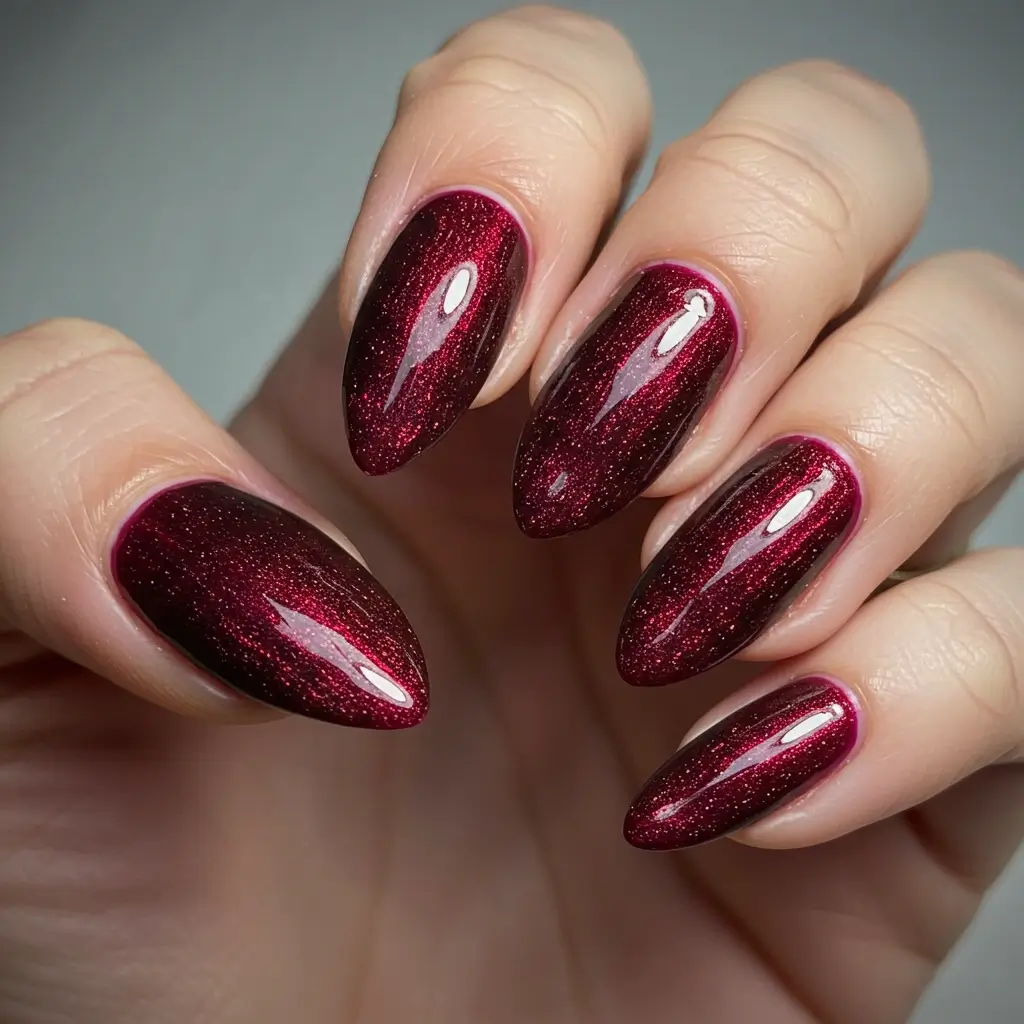 Burgundy-Brown Holographic Shimmer Image