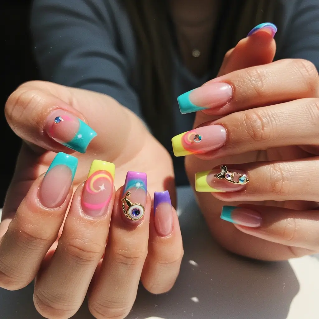 Celestial French Tips Image