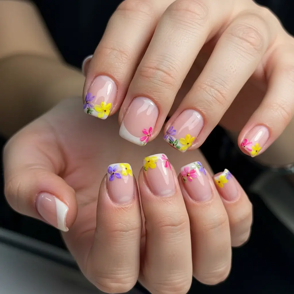 Flower French Tips Image