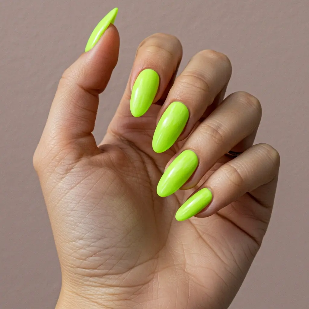Lime Slime Nails Image