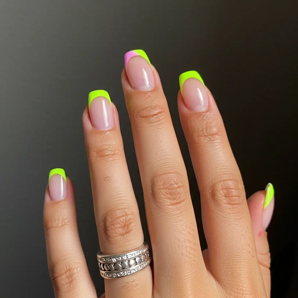 Neon Two-Tone French Image