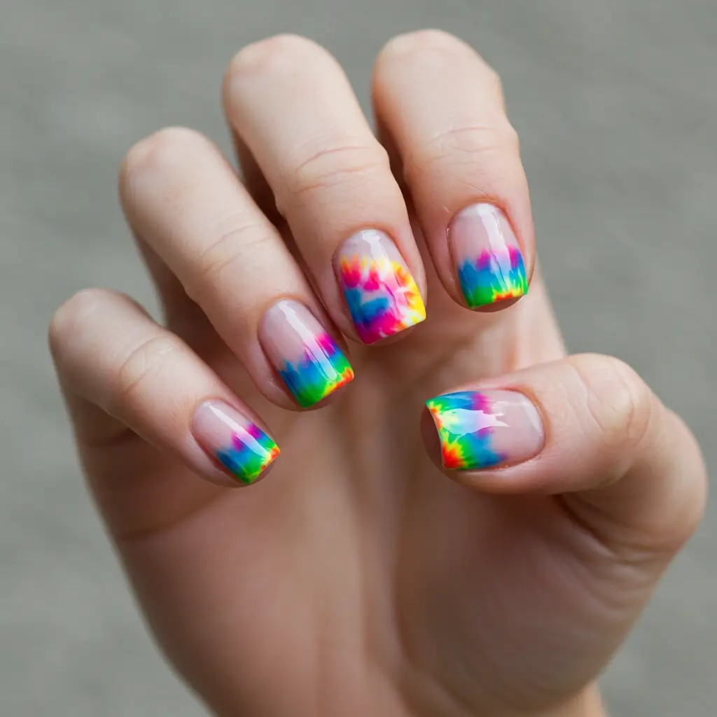 Tie-Dye Nails Image