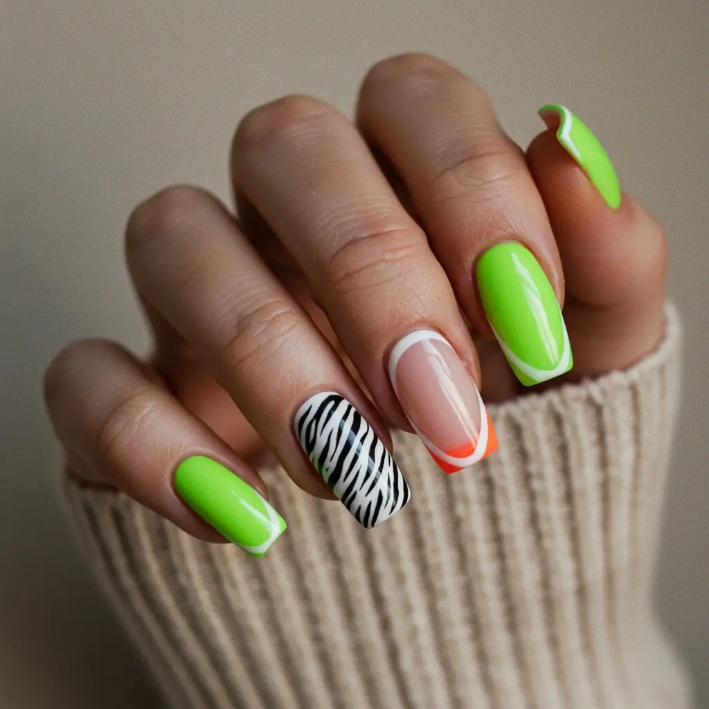 Two-Tone Zebra Print Image