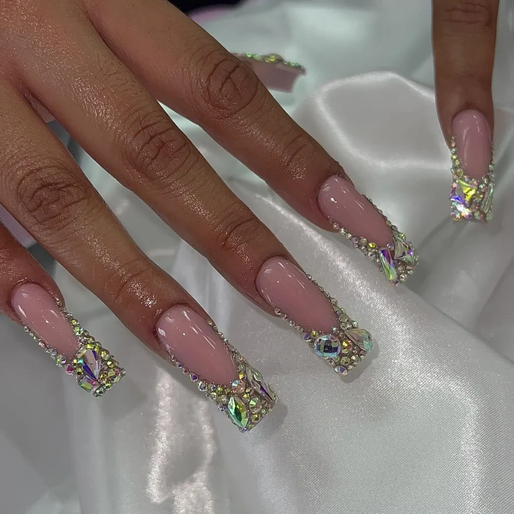 Rhinestone Floating French Image