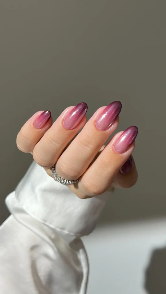 Holographic Grape Jelly Nails