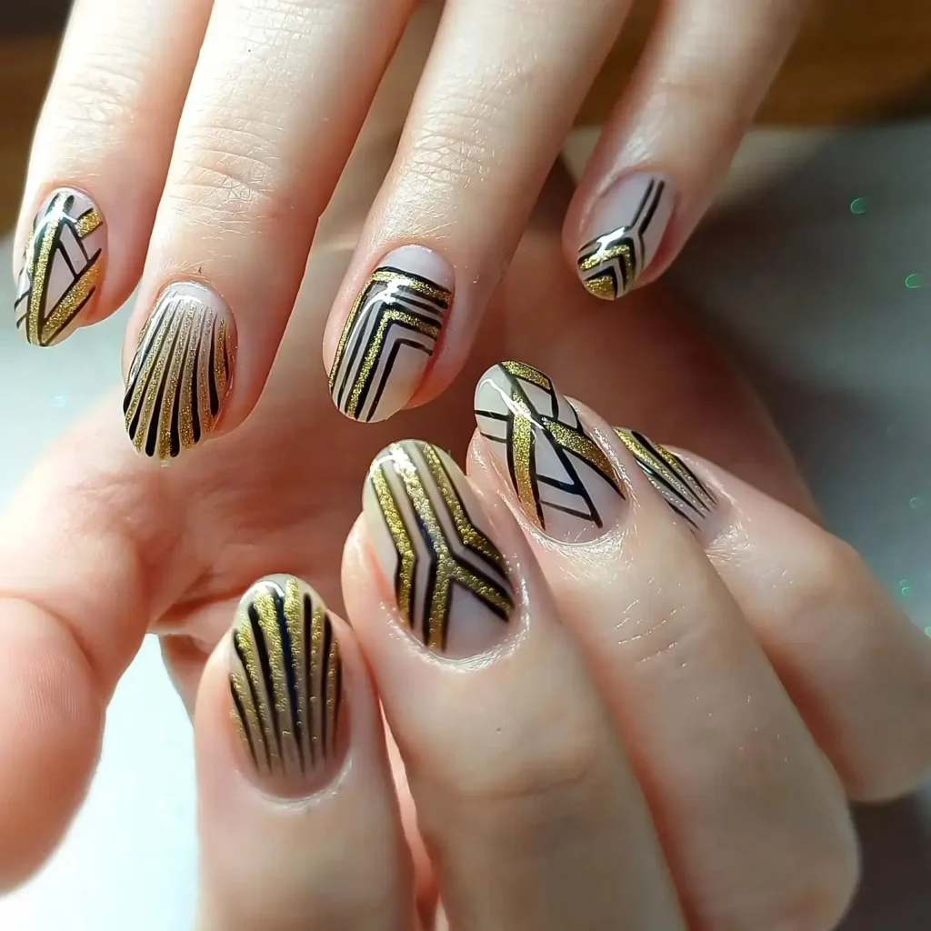 Goldener Samt für Gatsby-Vibes